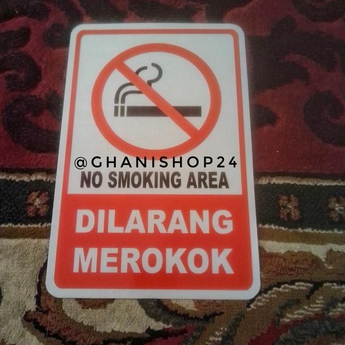 

Plang Rambu Dilarang Merokok Alumunium Plat