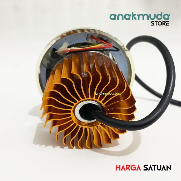 Lampu Depan Proji Projie Variai Motor Model Bulat Variasi 2 Mode