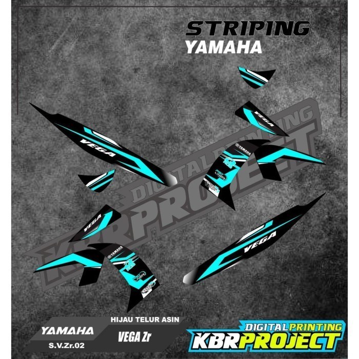 (Cod) Sticker Motor Vega Zr - Striping Variasi List Yamaha Vega Zr 02