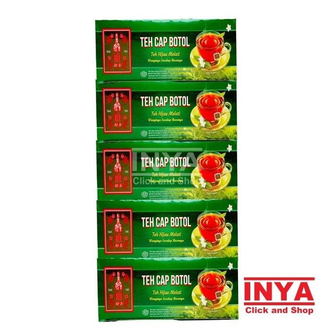 

Teh Cap Botol Teh Hijau Melati 5x25 TeaBag PACK - Teh Celup - Tea