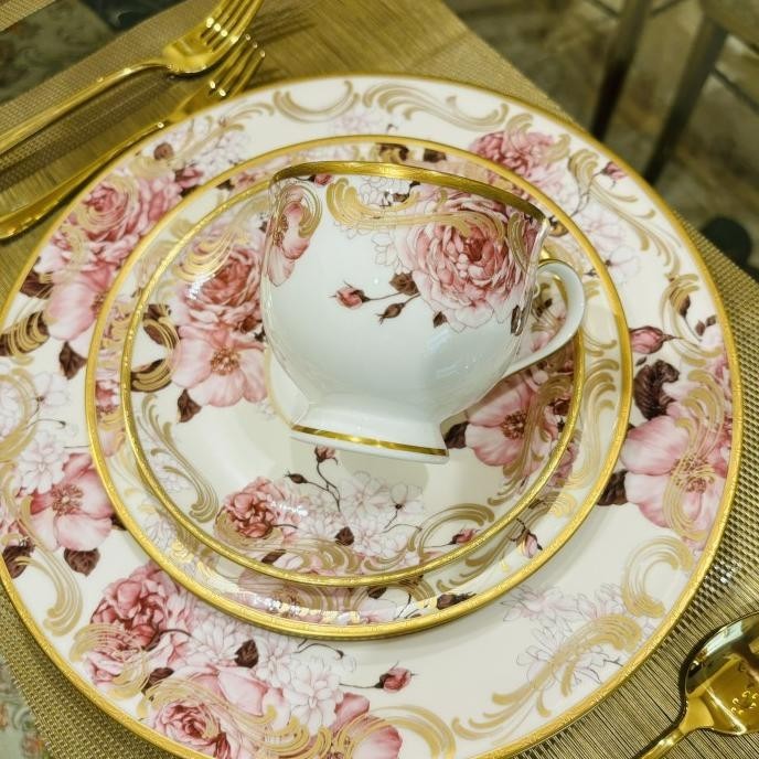 [Promo] Dinner Set Piring Set Narumi Patricia Mewah Cantik