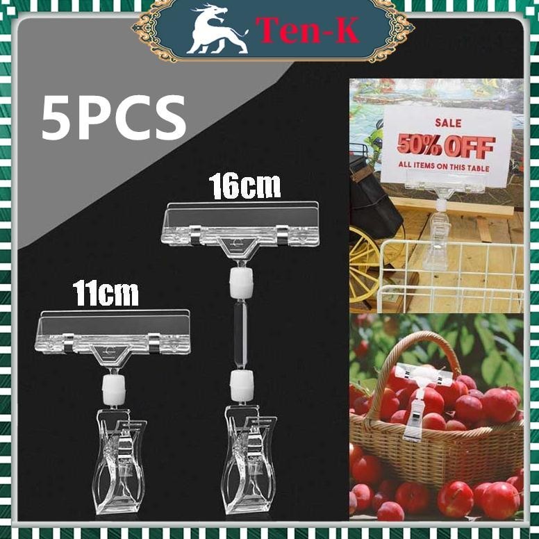 

fgk-45 5PCS 11/16 cm jepitan price tag Price Tag Jepitan Toko Penjepit Papan Obral Transparan Termurah