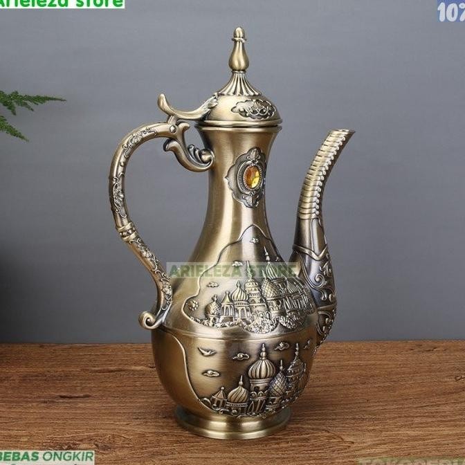 [Garansi] A.S Ready Cangkir Teko Set Turki Arab Tea Set Pot Persia Teko Zamzam