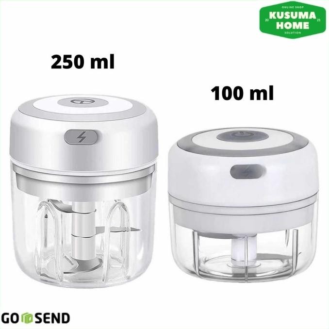 Blender Mini Elektrik Hand Chopper Garlic Pemotong Bawang Bumbu Copper