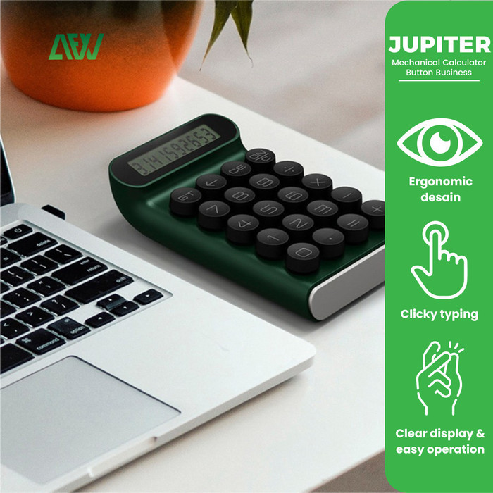 

Ready JUPITER Mechanical Calculator Button Business Office Digital Ergonomis