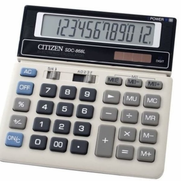 

Ready Calculator Original CITIZEN SDC 868 - 12 digits