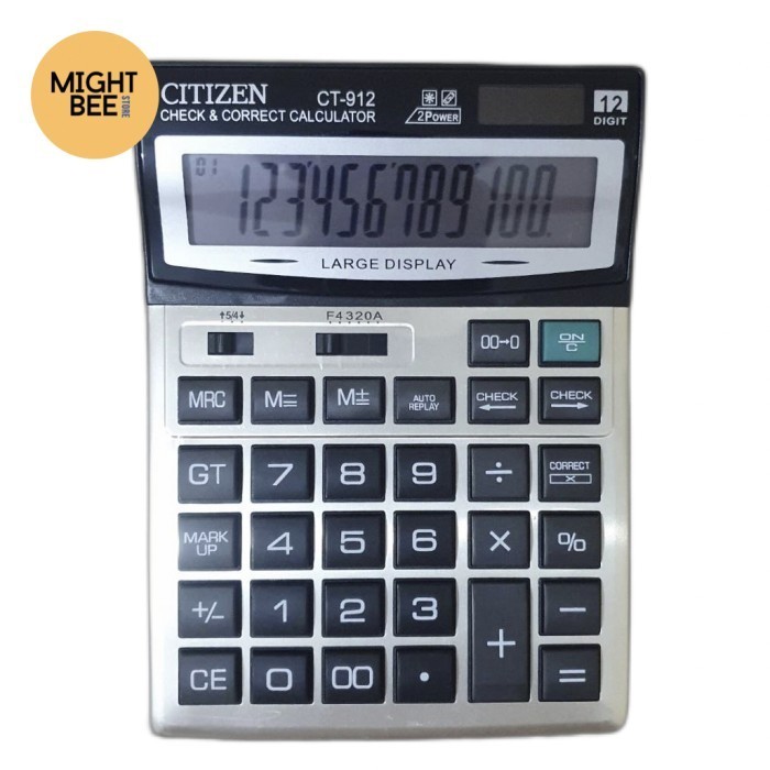 

Ready Kalkulator Citizen CT 912 - Kalkulator Citizen Besar - 12 Digit