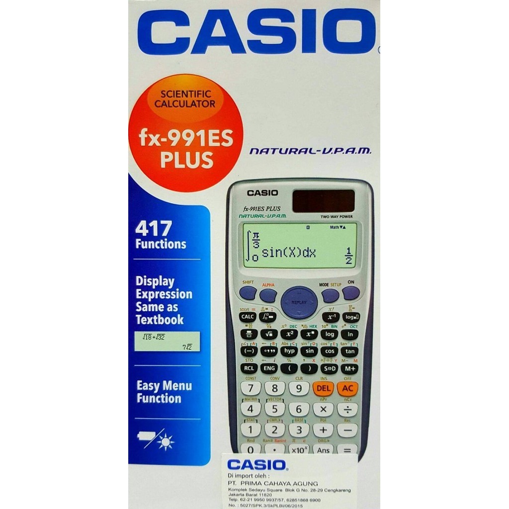 

Ready Calkulator FX 991 ES plus