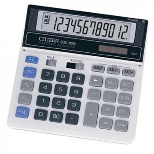 

Ready Calculator / Kalkulator - Citizen SDC 868 L GARANSI RESMI MURAH!