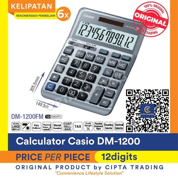 

Ready Calculator - Casio - DM-1200