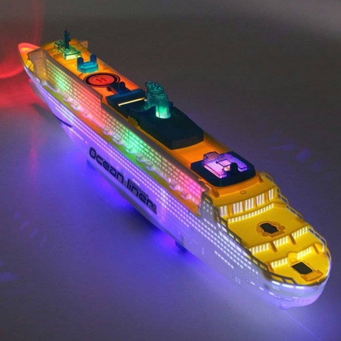 

Ready Kapal pesiar Titanic / Elektrik Model Navigasi+Suara+Baterai AA*3