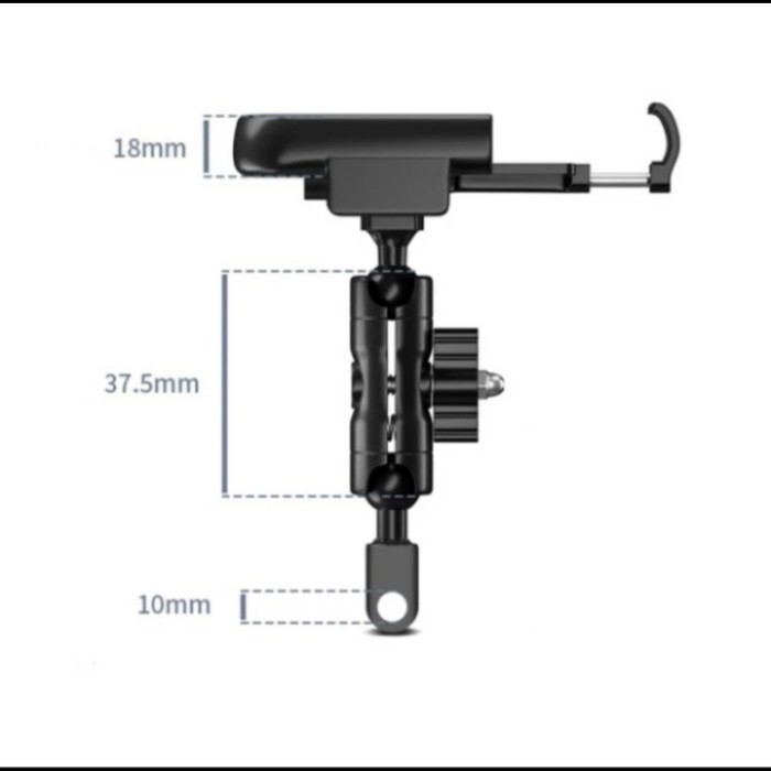 Gub P50 Holder Hp Phone Dudukan Ponsel Gps Sepeda Motor-Spion