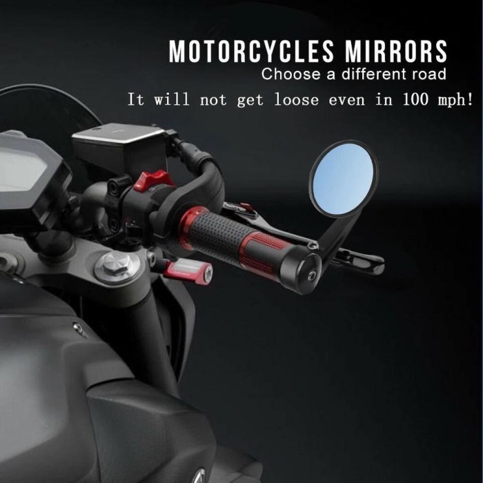 Spion Bar End / Spion Jalu Stang Motor Model Tanduk Bulat