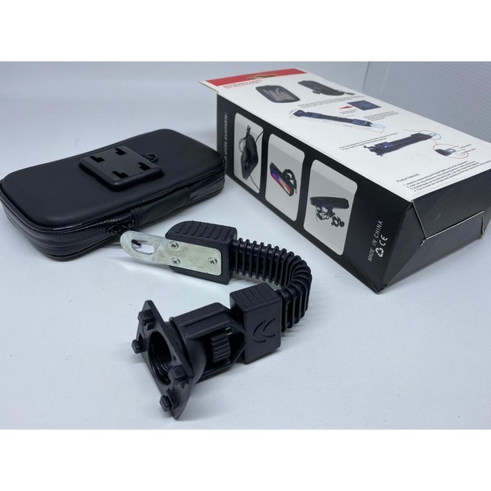 Holder Hp Pegangan Handphone Sepeda Motor Spion Waterproof Anti Air
