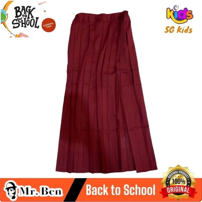 

Promo Seragam Sekolah // MR.BEN Rok SD Merah Panjang Rempel // Rok SD Lipat Lipat // Rok SD Biku