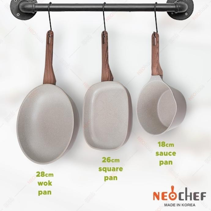 [Baru] Neochef Forest Frying Pan Set