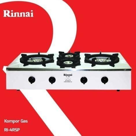 [Baru] Rinnai Kompor Gas 4 Tungku 4 Rsp Stainless Api Turbo 4Rspn