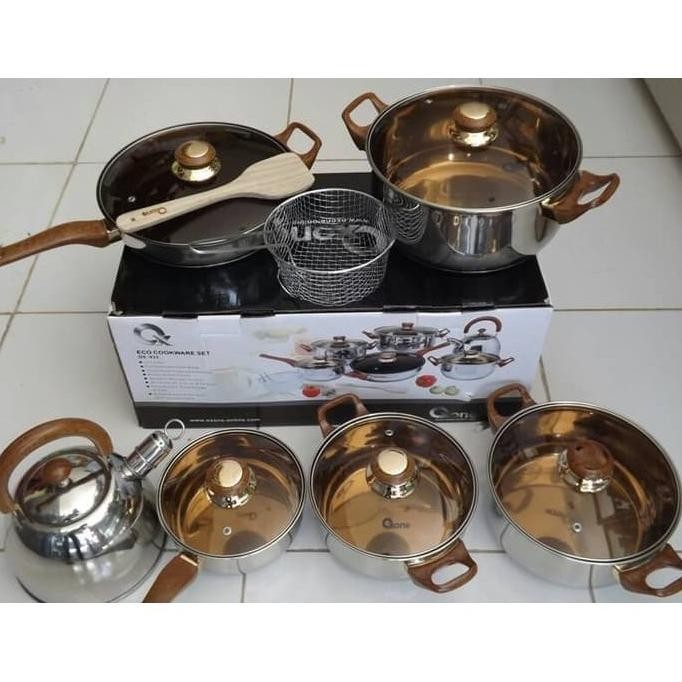 [Ready Stock] Oxone Panci Set Stainless Komplit Eco Cookware Ox933 Ox-933 Ox 933