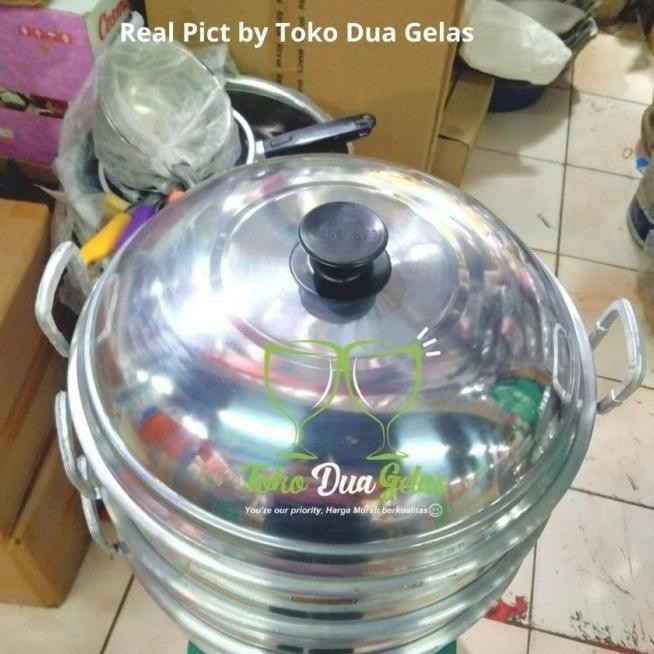 [Ready Stock] Terbaru Panci Dandang Kukus Langseng Susun 3 Dimsum 34 Cm Eagle