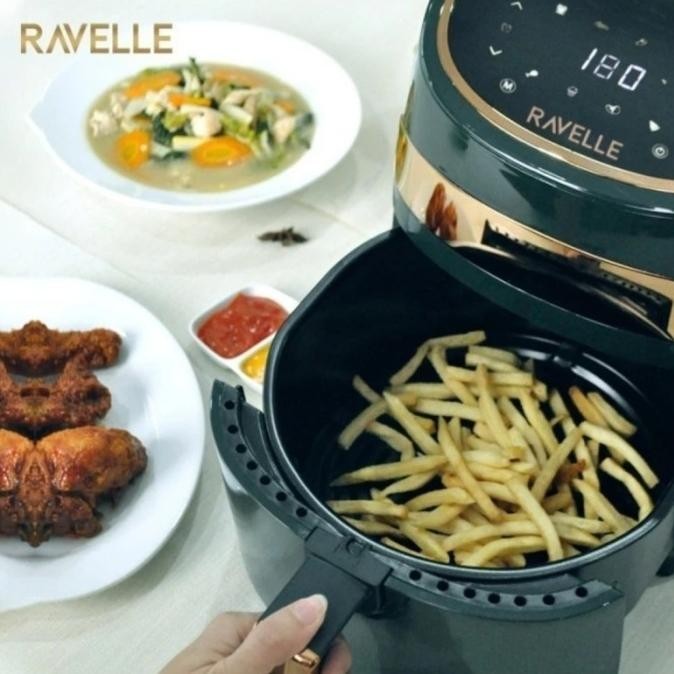 [Ready] Air Fryer Ravelle Digital Low Watt 3.5L Raf 350 Masak Tanpa Minyak