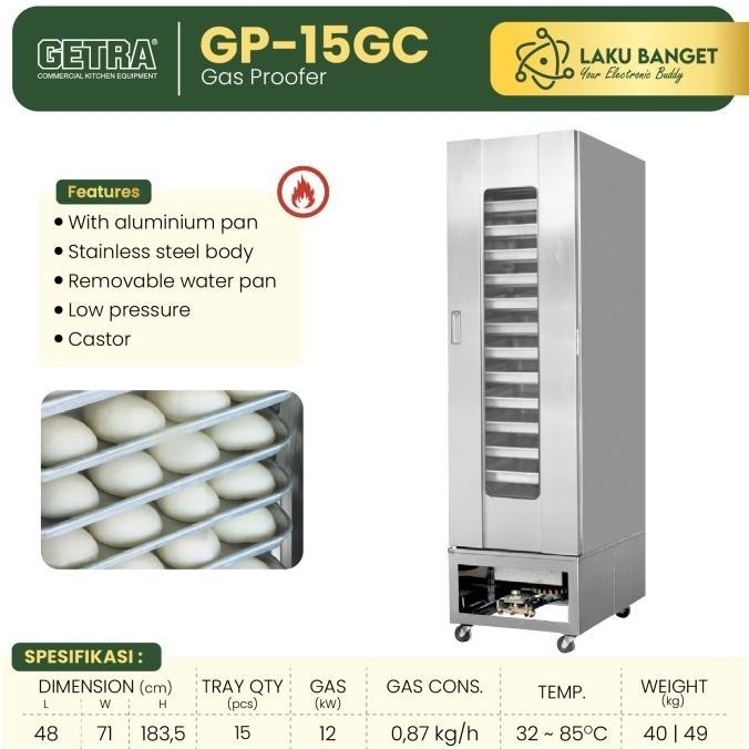 [Ready] Mesin Gas Pengembang Roti Getra Gp 15 / Gas Bread Proofer Getra Gp-15