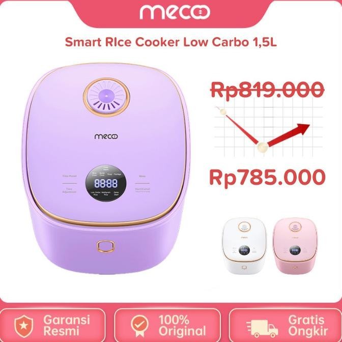 [Ready Stock] Meco Rice Cooker Low Carbo Sugar Mecoo Ricecooker Rendah Gula Mecco
