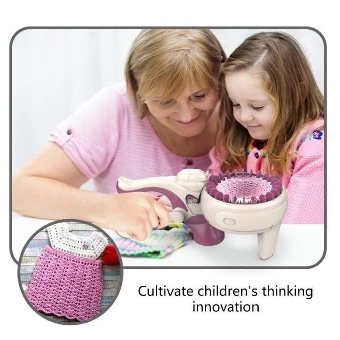 Mainan DIY Mesin Rajut Anak Mesin Tenun Kalung Gelang Ikat Rambut Anak