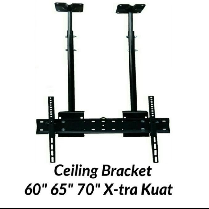 [Ready Stock] Bracket Tv Gantung/ Bracket Tv Celling 43Inch S/D 75 Inch Ekstra Kuat