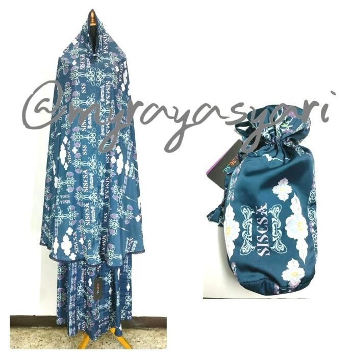 [Garansi] Mukena Sisesa Set Hawa Navy Blue