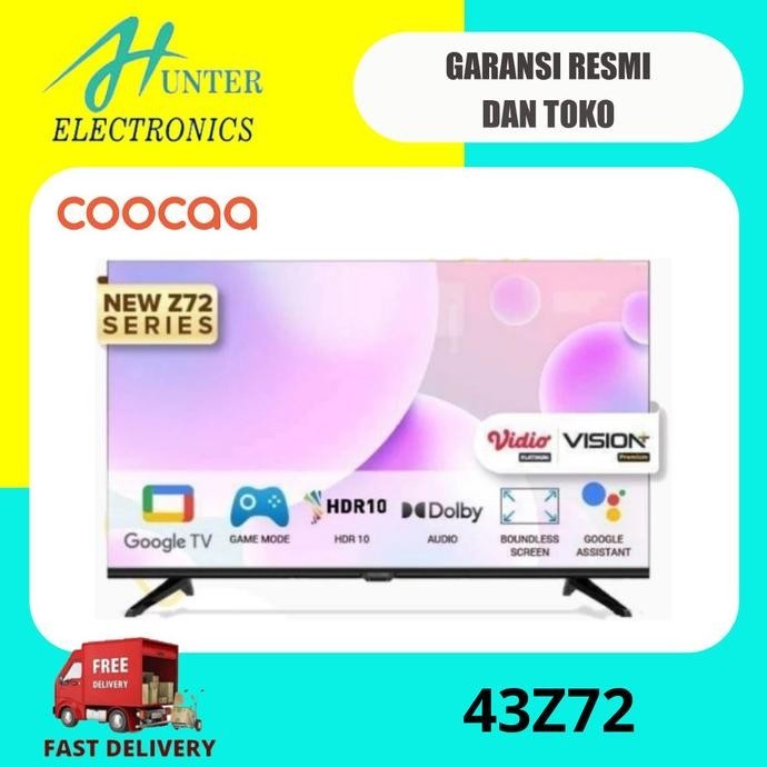 [Garansi] Android Tv Coocaa 43Z72 43 Inch Led Digital Tv 43Z72