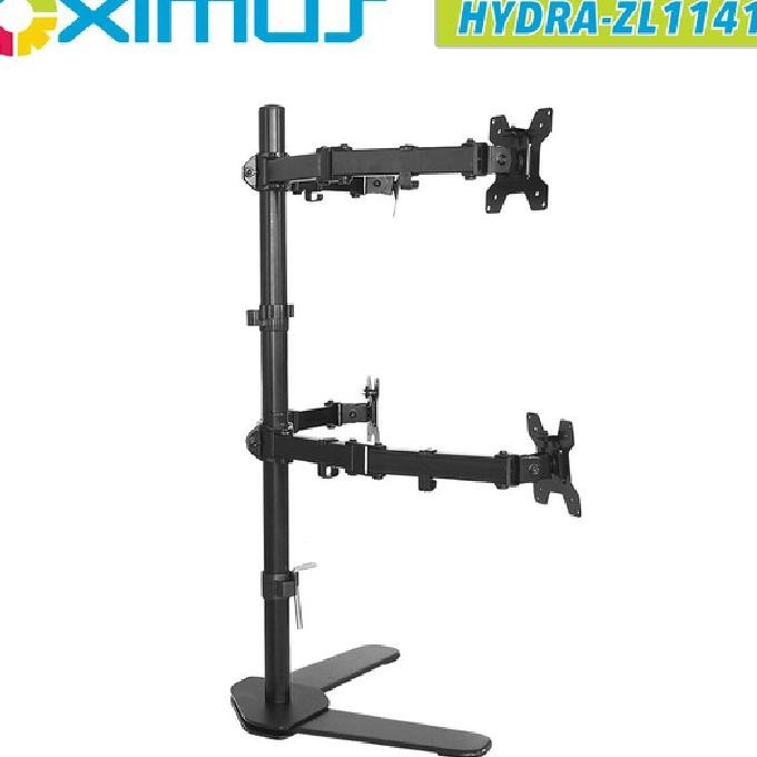 [Garansi] Bracket Monitor 13-27 In Standing Meja 4 Arm Lengan Zl 1141 Led Lcd Tv