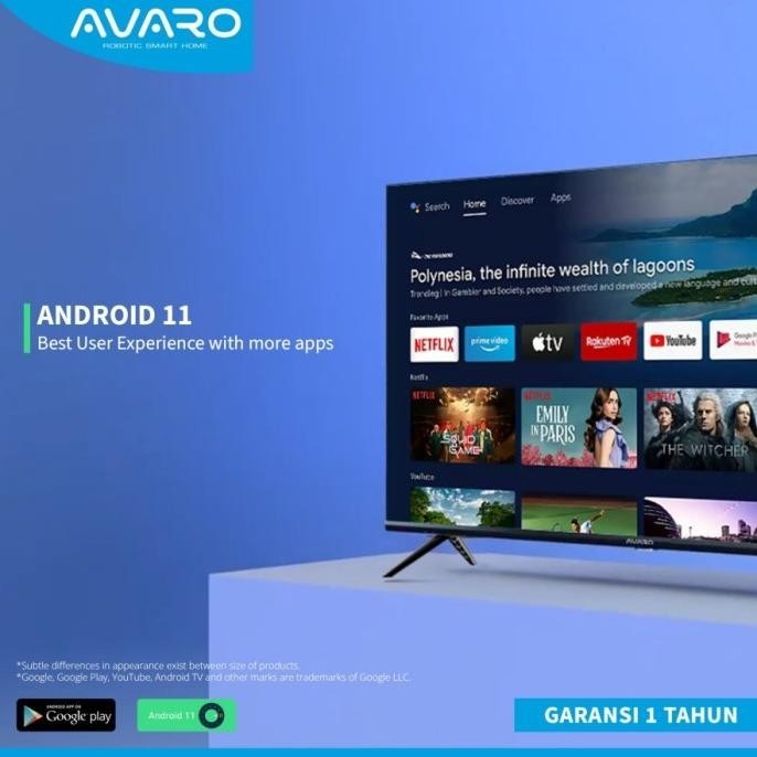 [Promo] Avaro Android Smart Led Tv Hd 32" Inch - Garansi Resmi