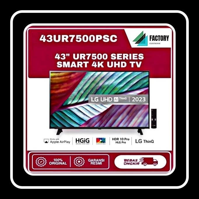 [Promo] Lg Led 43" 43Ur7500Spc Smart Tv Uhd 4K Thinq Ai 43Ur7500 43Ur75 43Ur