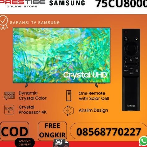 [Garansi] Samsung 75Cu8000 Uhd 75 Inch Smart Tv Samsung Cu8000 75 Uhd 4K Smart