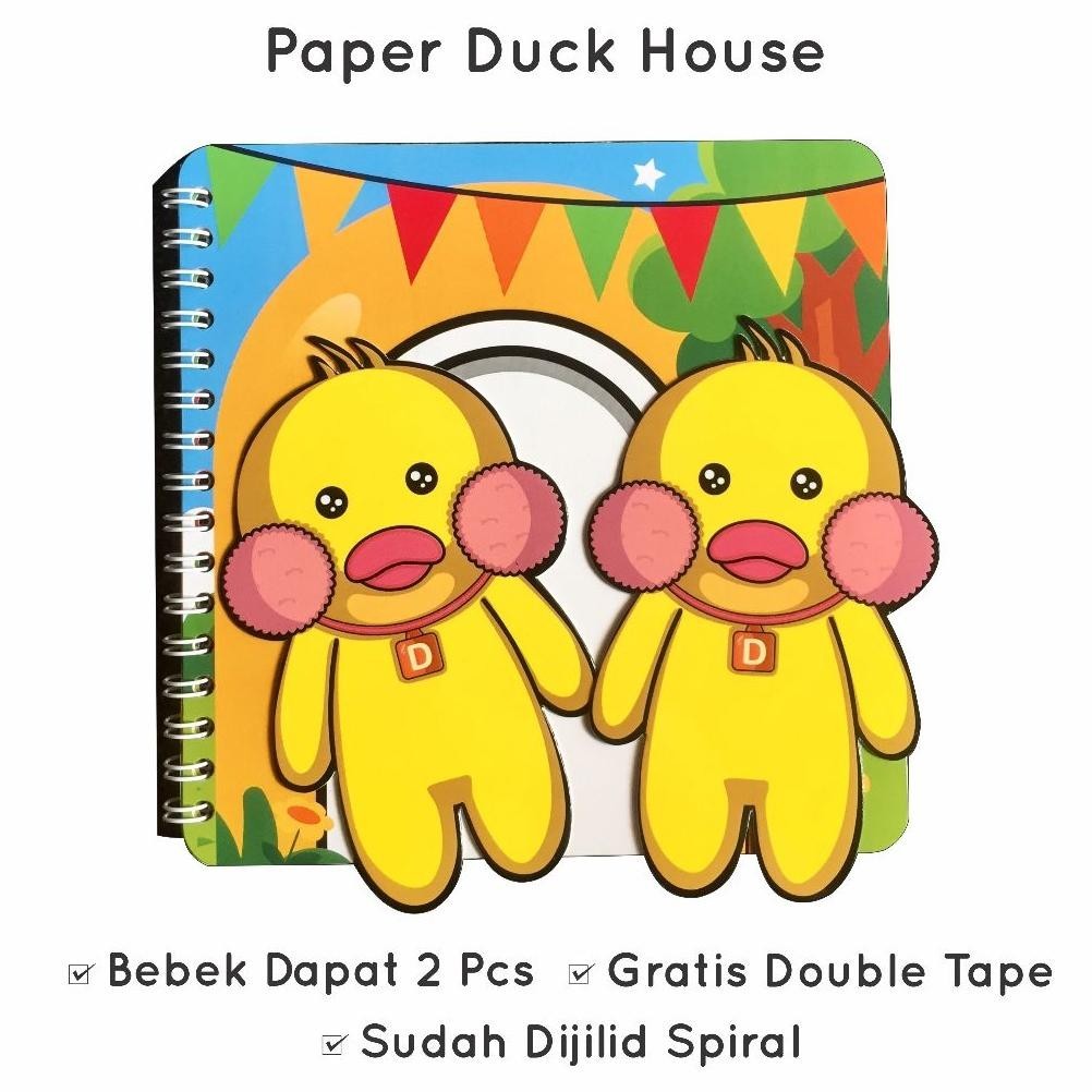 YBW-2429 Paper Duck House Mainan Anak Edukatif Rumah Bebek Kertas Viral