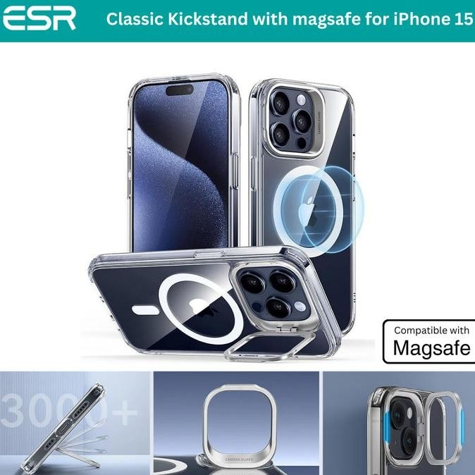 Esr Classic Kickstand Case Magsafe Iphone 15 15 Plus 15 Pro 15 Promax