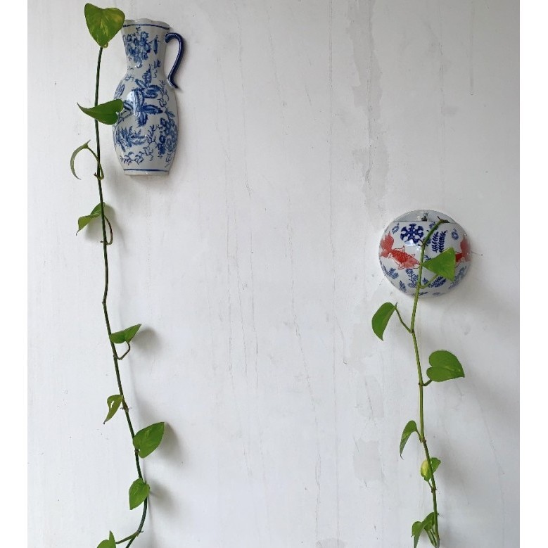 Gra Pot Guci Keramik Dinding China 2Pcs