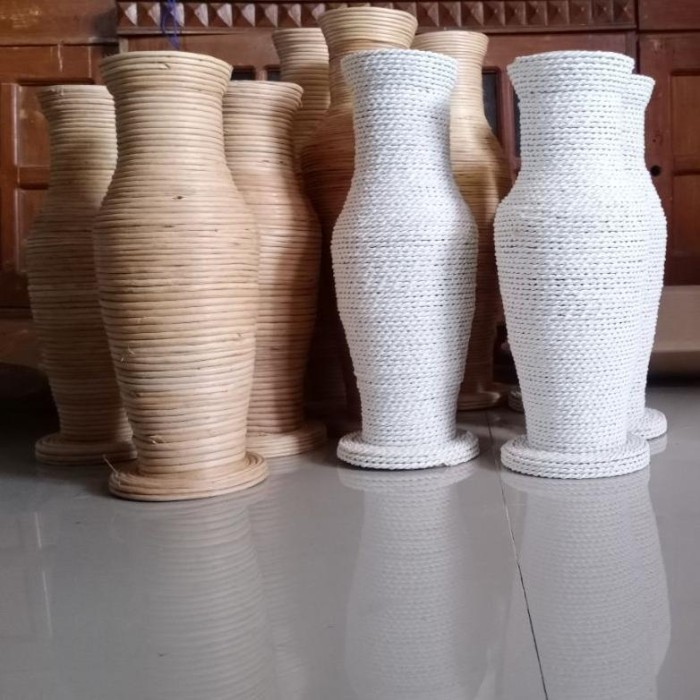 Gra Vas Bunga Kering/Bunga Hias/Vas Akar Guci/Mendong/Pot Bunga Kering/Pot Guci