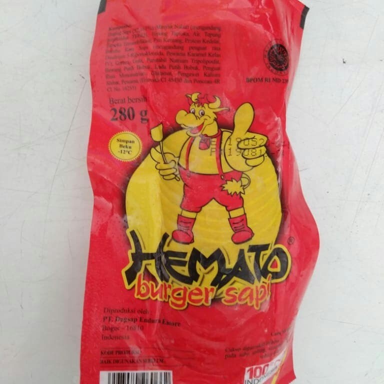 

Frozen Food Daging Burger Hemato Mini Beef 280gr Praktis Ekonomis