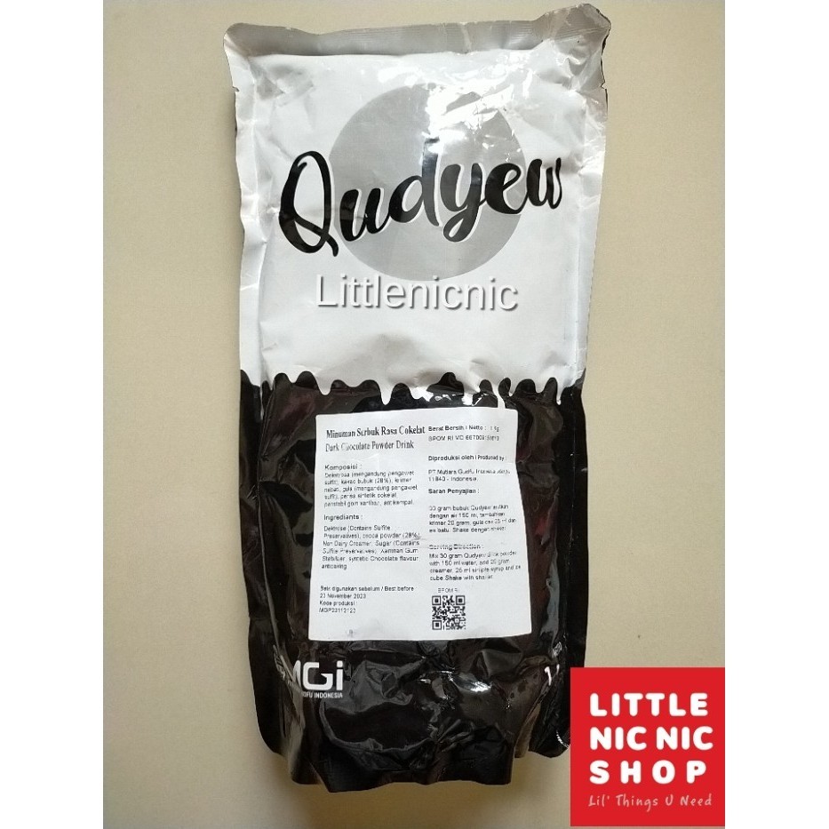 

Qudyew Dark Chocolate Bubuk Numan Serbuk Coklat