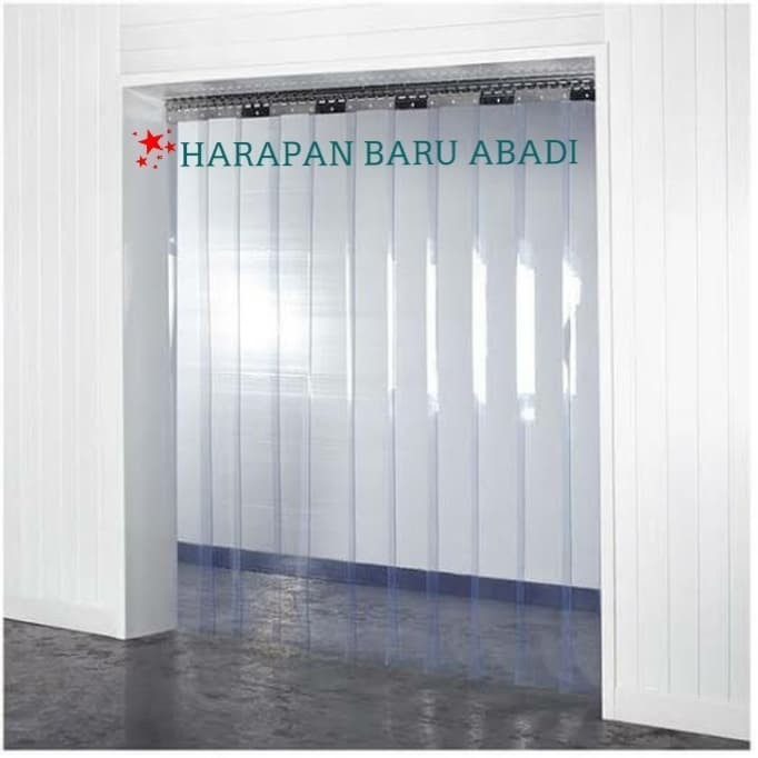 TIRAI PLASTIK PVC CURTAIN 100 X 220 CM SET