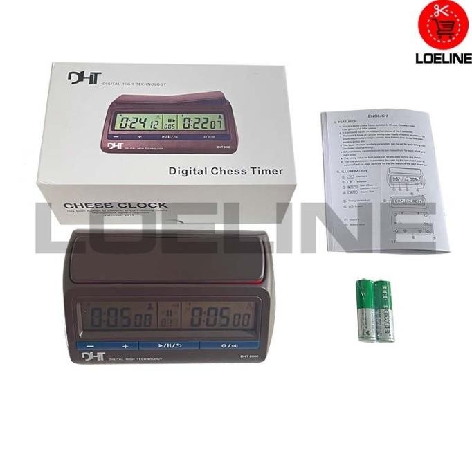 Jam Catur DHT Digital Chess Clock Count Timer DHT5000 DHT8000 DGT JRS