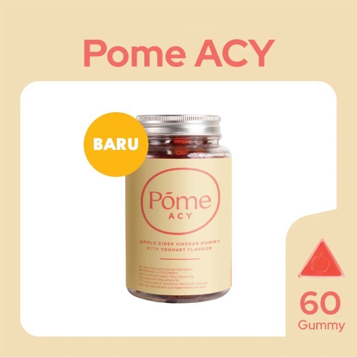 

Pome ACY 1 Botol Isi 60 Gummy Apple Cider Vinegar Rasa Yogurt Yoghurt K02