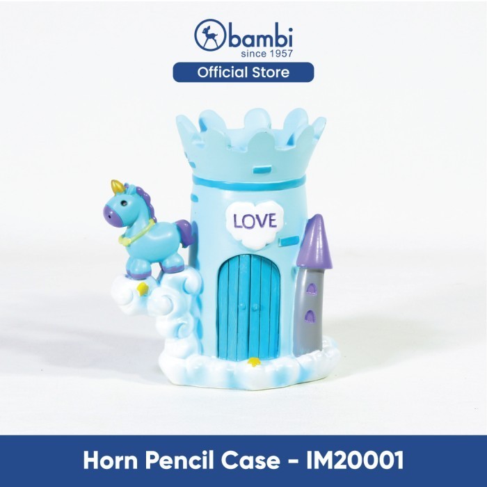 

BAMBI HORN PENCIL CASE IM20001 -TEMPAT PENSIL KASTIL CANTIK UNIK LUCU
