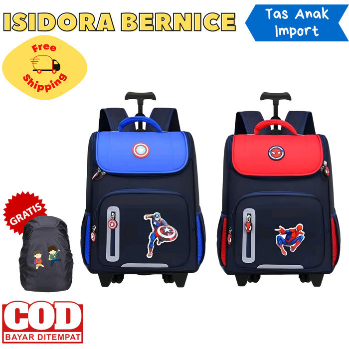 Trolley Tas Koper Sekolah SD Anak Laki Laki Bahan Tebal Kuat