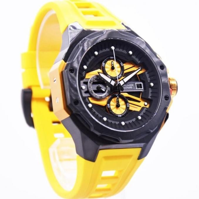 [New] Jam Tangan Rubber Pria Balmer 8818 B.8818 Yellow Original