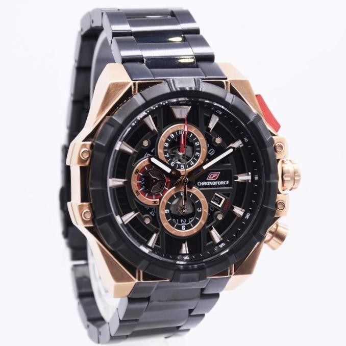 [Promo] Chronoforce 5342 Chronoforce Cf5342Mbr Blk Original & Garansi