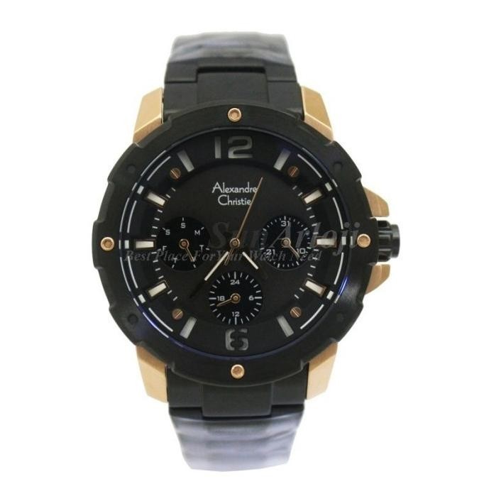 [Ready Stock] Alexandre Christie Ac 6410Bf Black/Blackgold