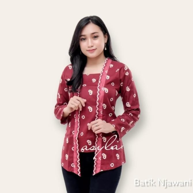 Kebaya Batik Jumputan Kutubaru Wanita Kebaya Jumputan