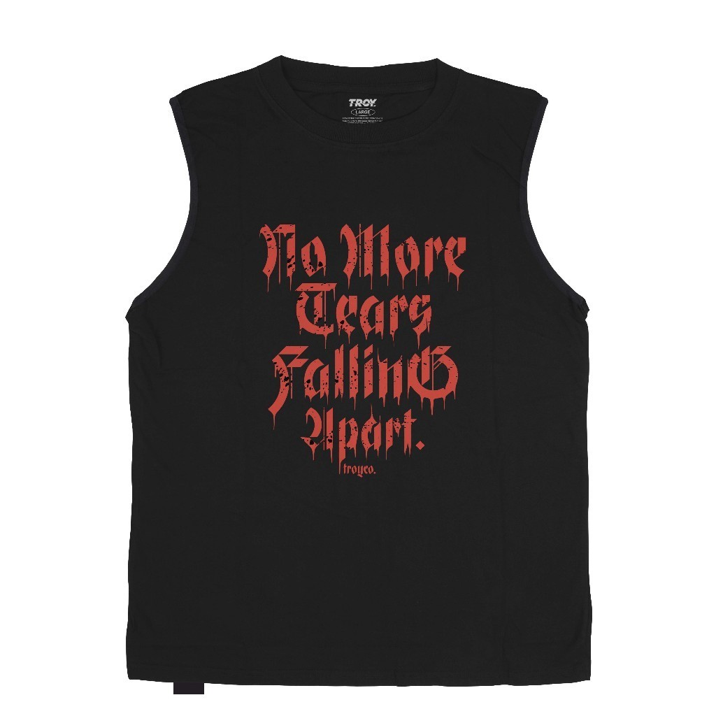 Troy Company Tshirt Singlet Black Bloods - Kaos Pria Tanpa Lengan Hitam TS 2553